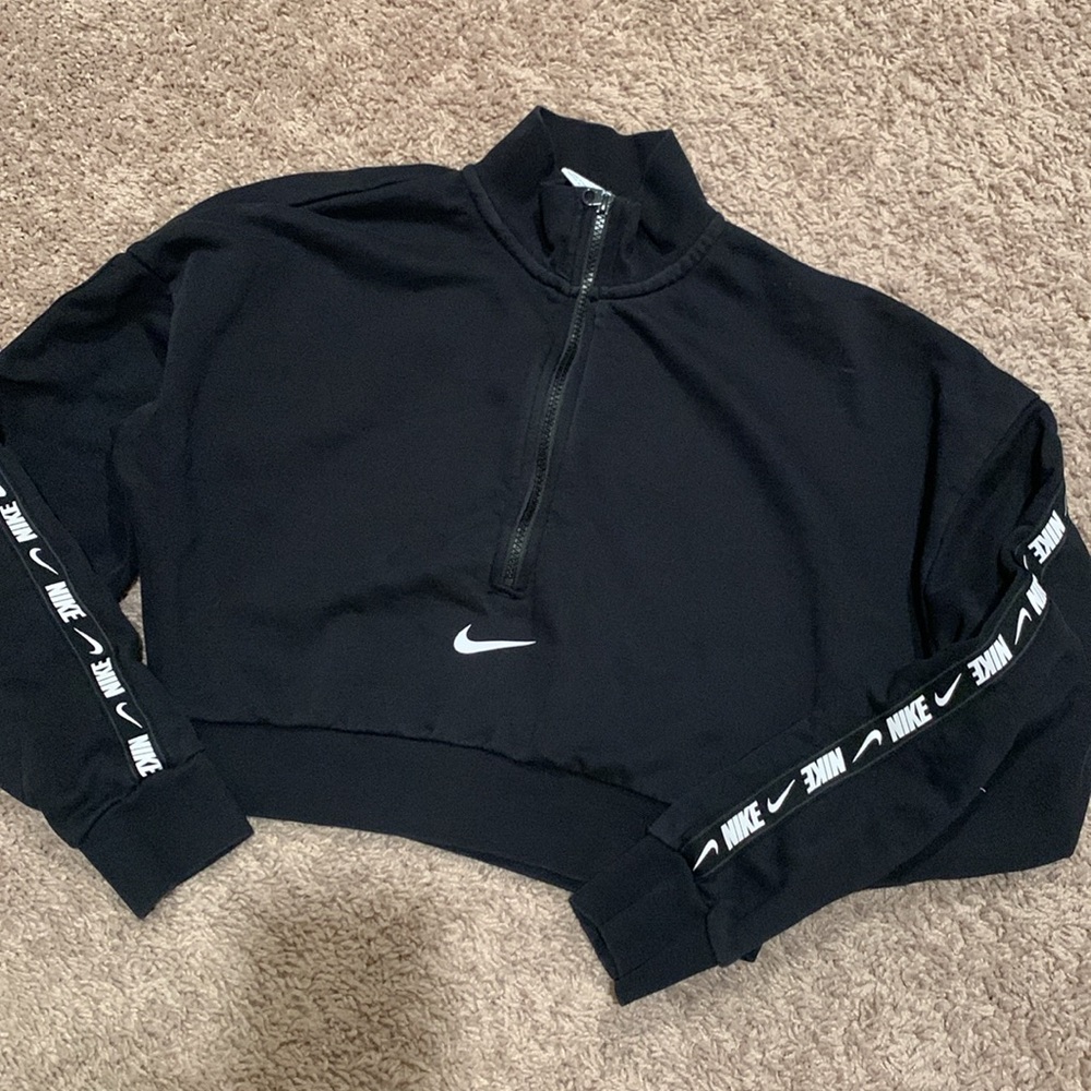 Nike cropped zip up sweatshirt